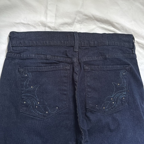 NYDJ High-Waisted Dark Wash Blue Denim Woman’s Jeans. Size 12 - Picture 5 of 8